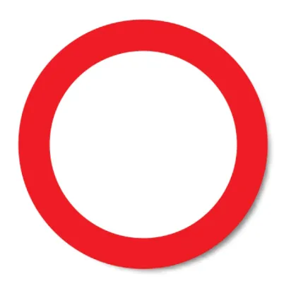 Verkehrszeichen Nr. 250 (Verbot für Fahrzeuge aller Art)