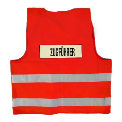 Funktionsweste rot, Zugführer
