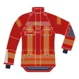 Einsatzjacke TH ASSISTANCE, Modell 001D, rot/schwarzblau
