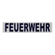 Klettschild 380x80 mm, silber reflektierend
