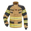 Einsatzjacke THL X-pro Solution, gold/dunkelblau, Rückenaufdruck FEUERWEHR silber reflektierend