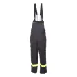 Latzhose, 100% Baumwolle FR, Reflex gelb/silber/gelb