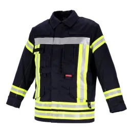 Einsatzjacke THL, 100% Baumwolle FR, schwarzblau