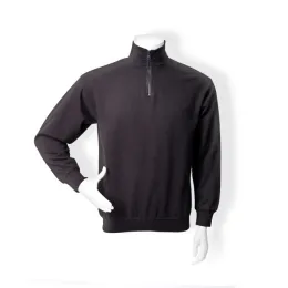 Zip-Sweatshirt schwarz