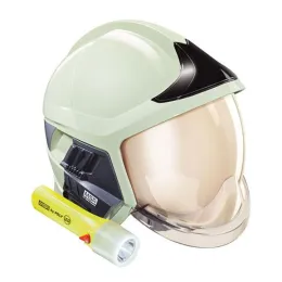 Feuerwehrhelm MSA GALLET F1 XF, Visier gold, Beleuchtungsmodul